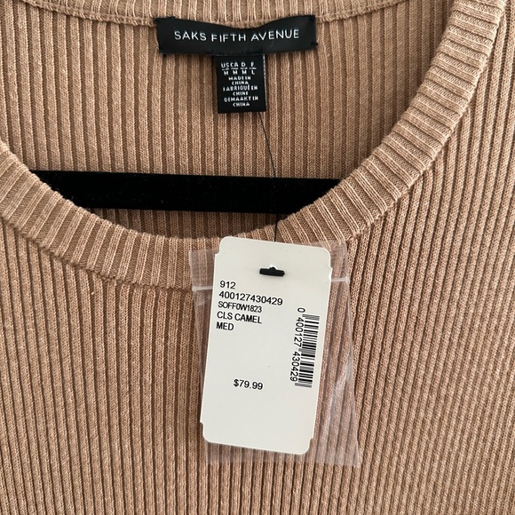 Saks fifth ave Brown midi dress - Picture 3 of 3